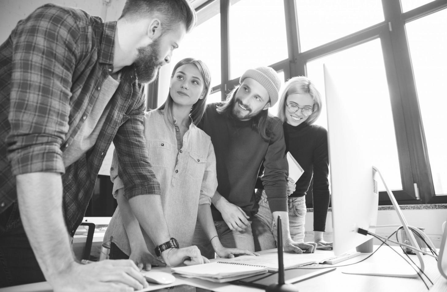 Modern investment education and financial planning workspace